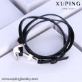 Brazalete-232 Xuping venta caliente acero inoxidable joyería moda nuevo diseño ancla pulsera de cuero